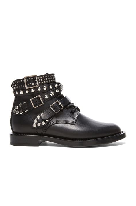 Saint Laurent Rangers Studded Low Combat Boots in .